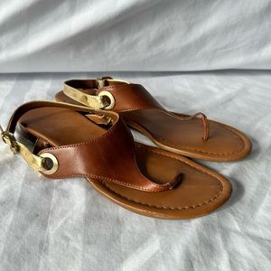 Franco sarto brown leather sandals